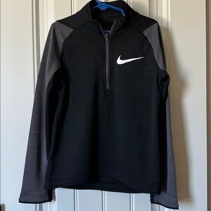 Nike Black and Gray Performance Pullover